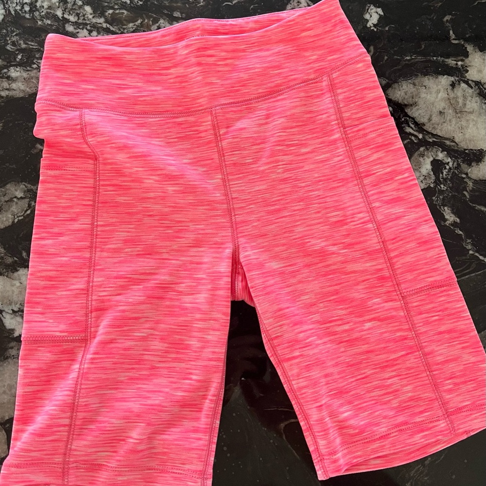 New ✨ J Crew Hot Pink Bike Shorts with Slim Side Pockets, Size S, style BE290